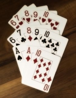 Chinese Poker Hands (Front, Middle, Back)