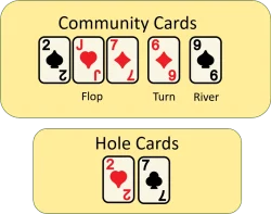 Texas Holdem Community and Hole Cards 