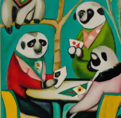 sloths playing cards